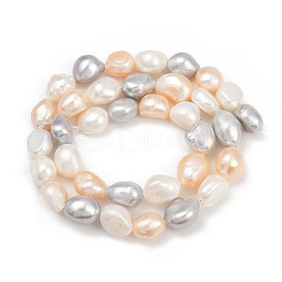 Natural Cultured Freshwater Pearl Beads Strands PEAR-P064-20K-09F-1