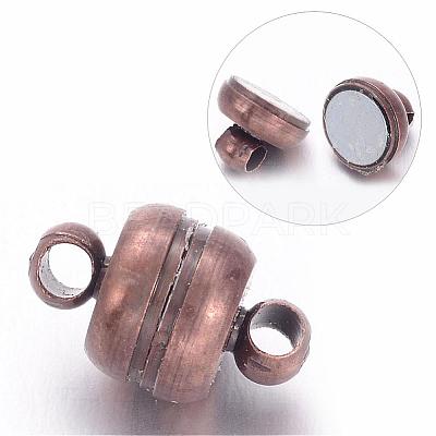 Brass Magnetic Clasps with Loops X-KK-H361-R-1