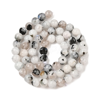 Natural Rainbow Moonstone Beads Strands G-Q1001-A05-02-01-1