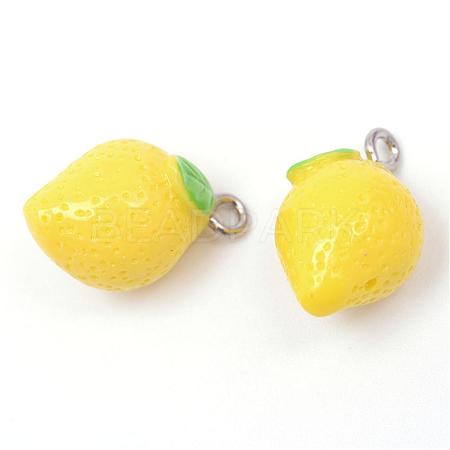 Lemon Resin Pendants RESI-R184-01-1