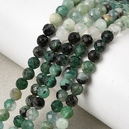 Natural Emerald Beads Strands G-Z106-A02-4mm-02-1