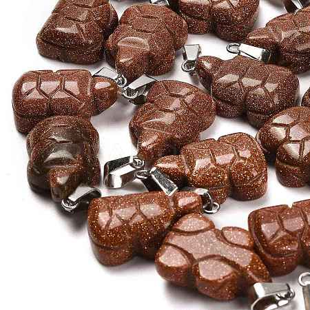Synthetic Goldstone Pendants G-B127-06P-11-1