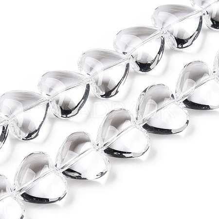 Transparency Glass Beads Strands GLAA-T023-13B-1