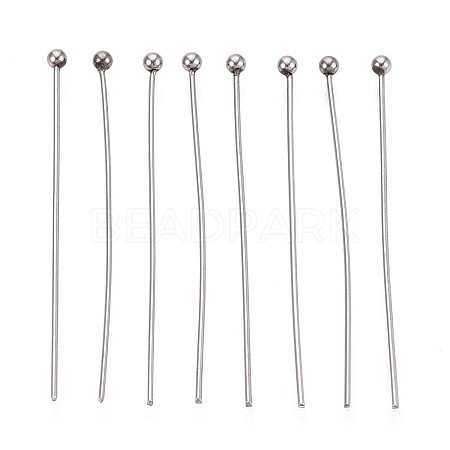 304 Stainless Steel Head Pins STAS-T065-35mm-20P-1