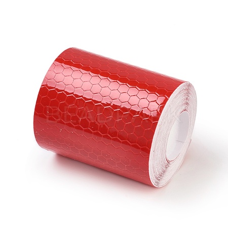 Waterproof Safety Mark Reflective Tape Crystal Color Lattice Reflective Film DIY-WH0083-03B-1