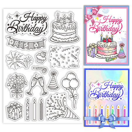 Custom PVC Plastic Clear Stamps DIY-WH0448-0558-1