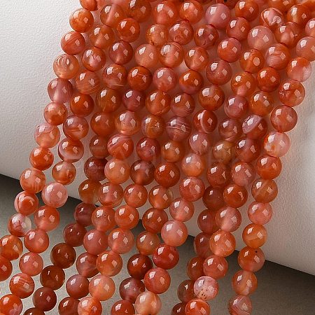 Natural South Red Agate Beads Strands GG-CBA6824-A01-01-1