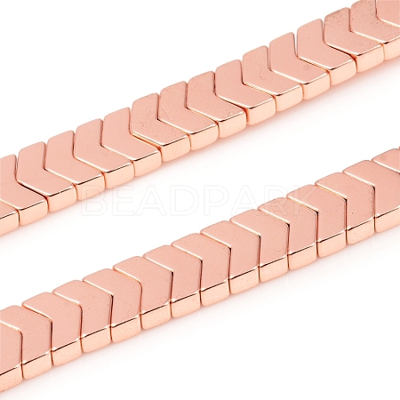 Electroplated Non-magnetic Synthetic Hematite Beads Strands G-F682-04A-RG-1