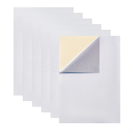 BENECREAT 25 Micron Thickness A4 Blank Matte Silver PET Sticker Label AJEW-BC0005-27-1