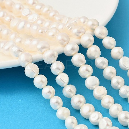 Natural Cultured Freshwater Pearl Beads Strands PEAR-P064-19J-04D-1