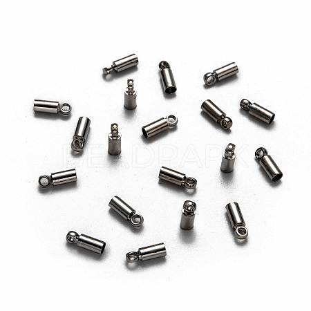 Brass Cord Ends KK-H731-B-NF-1
