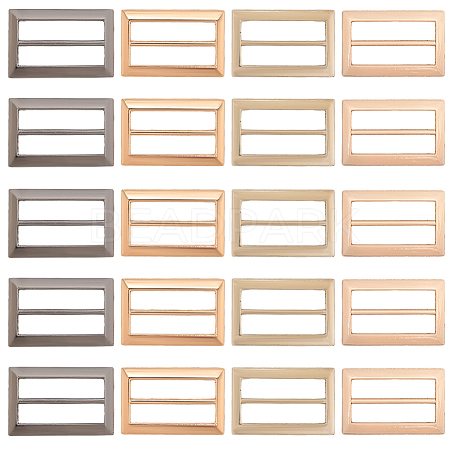 20Pcs 4 Colors Alloy Belt Buckles FIND-CL0001-36B-1