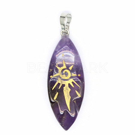 Natural Amethyst Pendants PW-WG1E8C3-03-1
