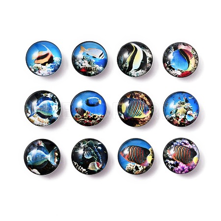 Brass Jewelry Snap Buttons BUTT-WH0028-01B-1