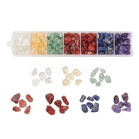 7 Style Natural Mixed Gemstone Beads G-YW0001-09-1