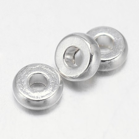 Flat Round Brass Spacer Beads LS-KK-E738-65C-S-1