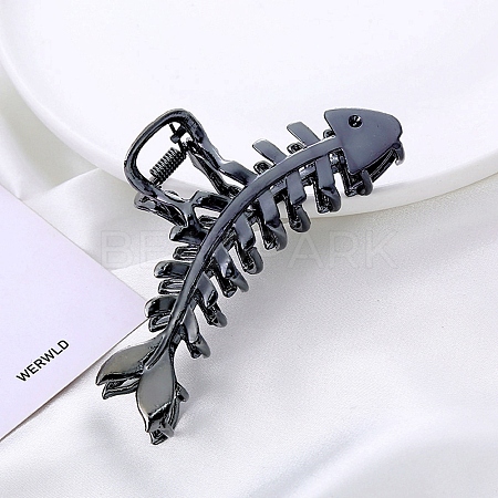 Fishbone Zinc Alloy Claw Hair Clips PW-WG608A4-04-1