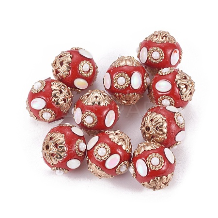 Handmade Indonesia Beads IPDL-F026-04-1