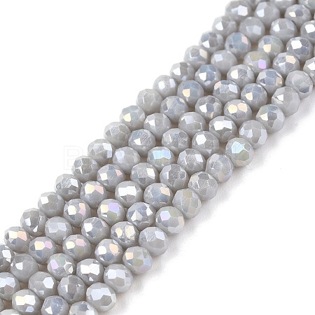 Electroplate Glass Beads Strands LS-EGLA-A044-P3mm-B19-1
