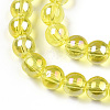Electroplate Transparent Glass Beads Strands LS-GLAA-T032-T6mm-AB12-2
