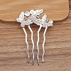 Alloy Hair Comb Findings PW-WGDE38F-01-1