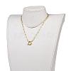 Brass Paperclip Chain NJEW-JN02859-4