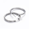 304 Stainless Steel Hoop Earrings EJEW-L232-036B-P-2