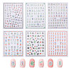 6 Sheets 6 Styles Mahjong Pattern Plastic Nail Art Stickers MRMJ-CA0001-59-1