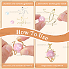 4Pcs 2 Colors Brass Pendants Cabochon Settings FIND-SC0017-24A-5
