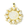 Eco-Friendly Brass Pendants KK-A204-02B-02G-1