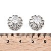 Brass Micro Pave Clear Cubic Zirconia Beads KK-Z059-02P-3