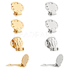 8Pcs 2 Colors 304 Stainless Steel Clip-on Earring Findings STAS-LP0001-45-1
