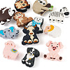 Cartoon Animals Silicone Beads SIL-TA0002-70-3