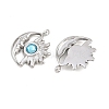 304 Stainless Steel Rhinestone Pendants STAS-Z166-24P-12-2