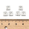 Brass Rhinestone Spacer Beads RSB072-02S-3