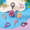 8Pcs Spray Painted Alloy Swivel Snap Hook Clasps FIND-TA0008-66-5