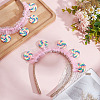 Cloth with Lollipop Hair Bands for Women Girl OHAR-WH0029-13B-4