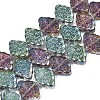 Electroplate Glass Beads Strand EGLA-S188-20-C01-1