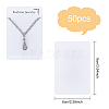 Fingerinspire Flannelette and Plastic Necklace Display Cards DIY-FG0001-76-2