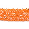 Transparent Electroplate Glass Beads Strands GLAA-F029-2mm-C11-1
