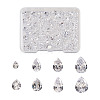 315Pcs 8 Style Teardrop-Shaped Cubic Zirconia Cabochons ZIRC-YS0001-02-1