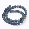 Natural Moss Agate Beads Strands G-F520-58-10mm-2