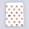 Polka Dot Pattern Eco-Friendly Kraft Paper Bags AJEW-M207-H01-01-2