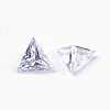 Cubic Zirconia Pointed Back Cabochons ZIRC-WH0001-A06-2