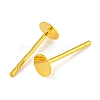 925 Sterling Silver Flat Pad  Stud Earring Findings LS-STER-K167-045C-G-2