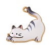 Rack Plating Alloy Enamel Pendants FIND-Q099-09G-2