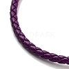 Braided Round Imitation Leather Bracelets Making BJEW-H610-01P-10-3