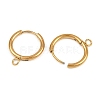 304 Stainless Steel Hoop Earring Findings STAS-B095-01G-2