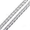 304 Stainless Steel Curb Chain Bracelets BJEW-P064-25P-2
