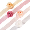 4Pcs 4Colors Cloth Rose Ribbon Chokers FIND-TA0002-27-3